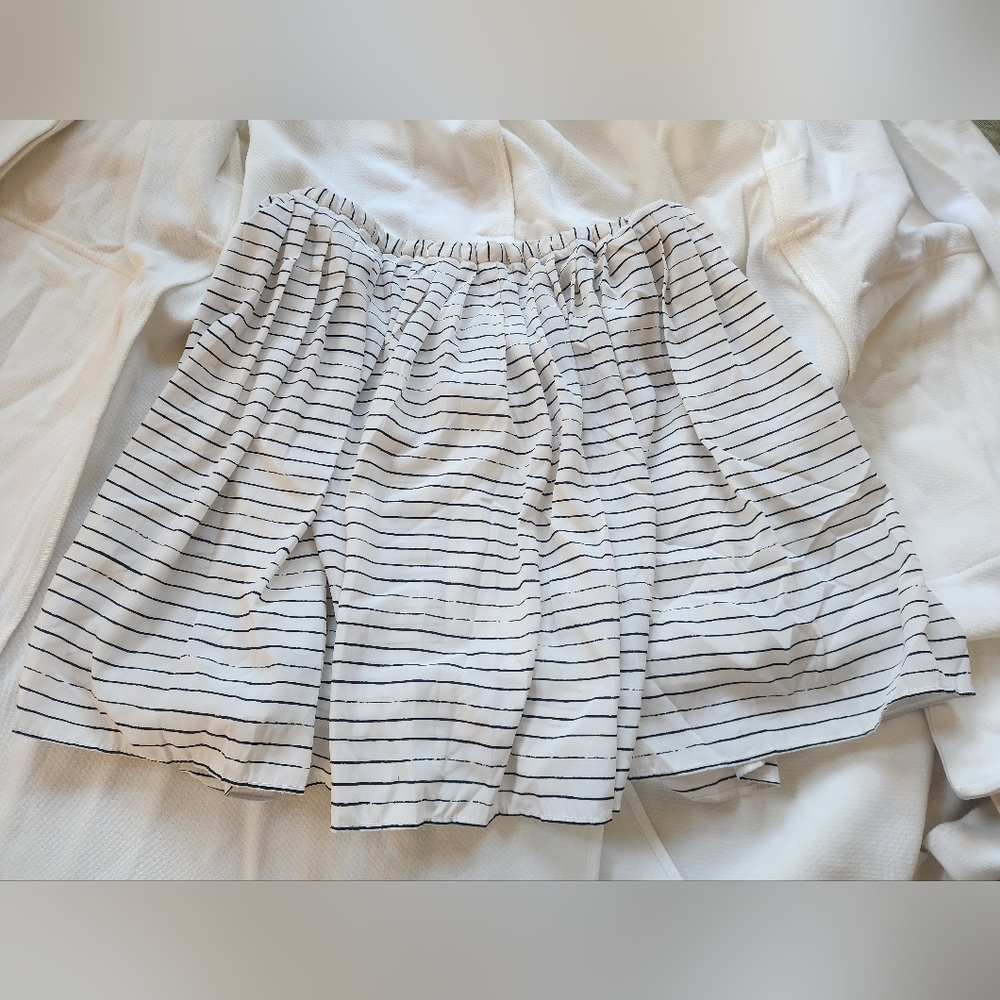 Banana Republic Black White Stripe Short Skirt XS